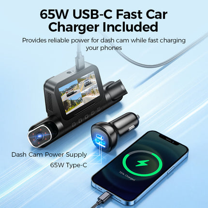 <tc>AZDome</tc> M660 Max 4 canales, 128 GB, 4K, <tc>Wifi</tc> GPS, 360 grados <tc>dashcam</tc>