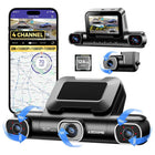 AZDome M660 4CH 128gb 2K Wifi GPS dashcam de 360 grados