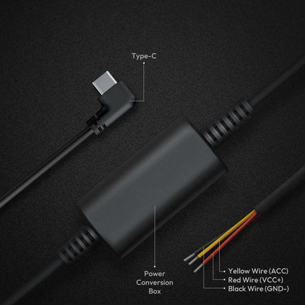 <tc>Botslab hardwire kit USB-C 3-wire</tc>