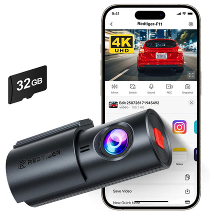 <tc>Redtiger F11 4K 1CH dashcam wifi 32 GB</tc>