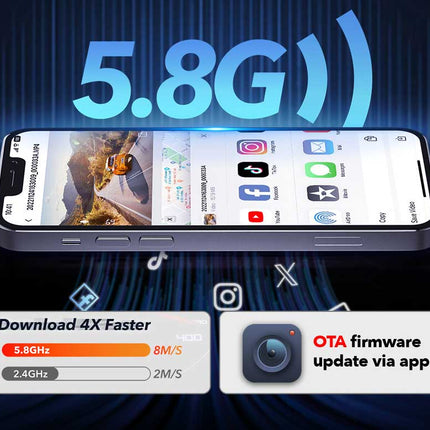 Redtiger F4 Pro 2CH 4K Touch Wifi GPS 128gb dashcam