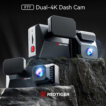 Redtiger F77 V2 4K Touch Wifi GPS 2CH 256gb dashcam
