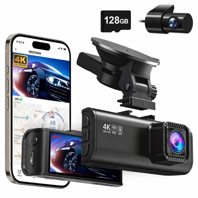 <tc>Redtiger F7NT Touch 4K Touch wifi GPS 2 canales 128 GB, dashcam</tc>