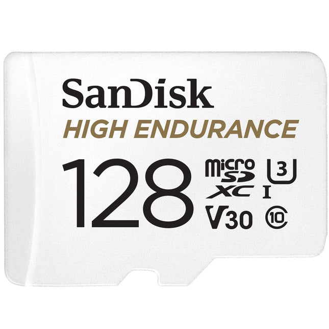 <tc>Sandisk 128 GB High Endurance U3 V30 tarjeta microSD</tc>
