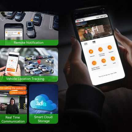 Vantrue E360 Cloud 5K 2CH Wifi GPS dashcam 360 grados