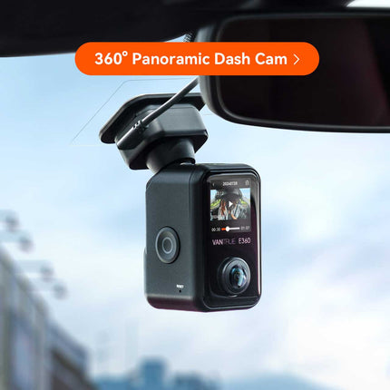 Vantrue E360 Plus Cloud 5K 3CH Wifi GPS dashcam 360 grados
