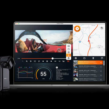 Vantrue E360 Plus Cloud 5K 3CH Wifi GPS dashcam 360 grados