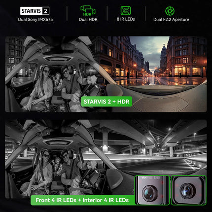 Vantrue E360 Plus Cloud 5K 3CH Wifi GPS dashcam 360 grados