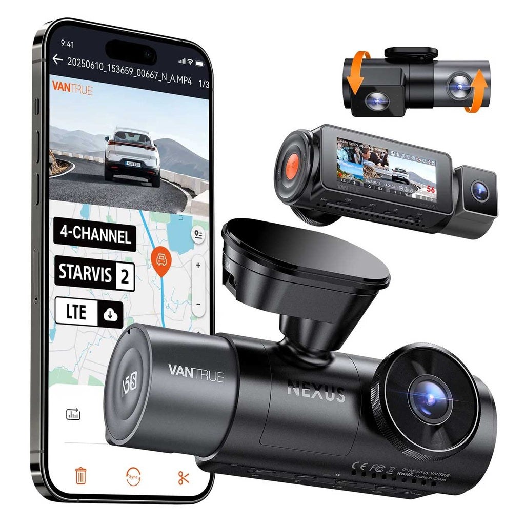 Vantrue N5S Cloud 2K 4CH Wifi GPS dashcam