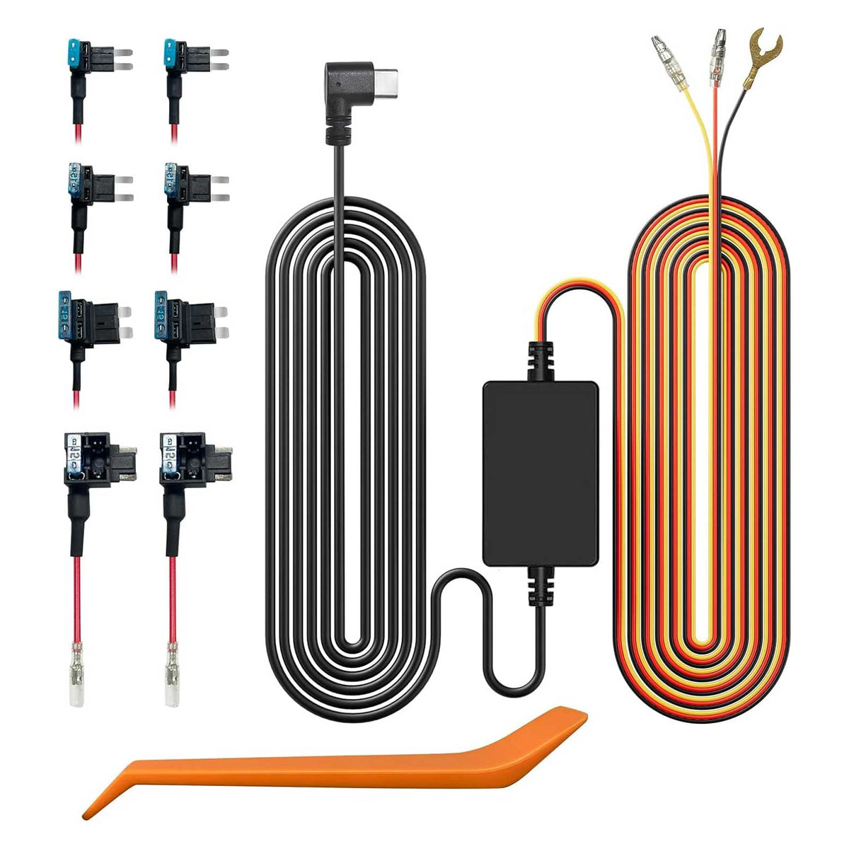 Wolfbox 4A hardwire kit USB-C 3 hilos