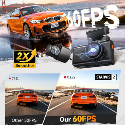 <tc>Wolfbox X3 Touch 2CH 2K Wifi GPS 64gb dashcam</tc>