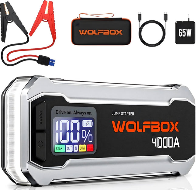<tc>Wolfbox MegaVolt 24 4000 A: arrancador de emergencia y powerbank</tc>