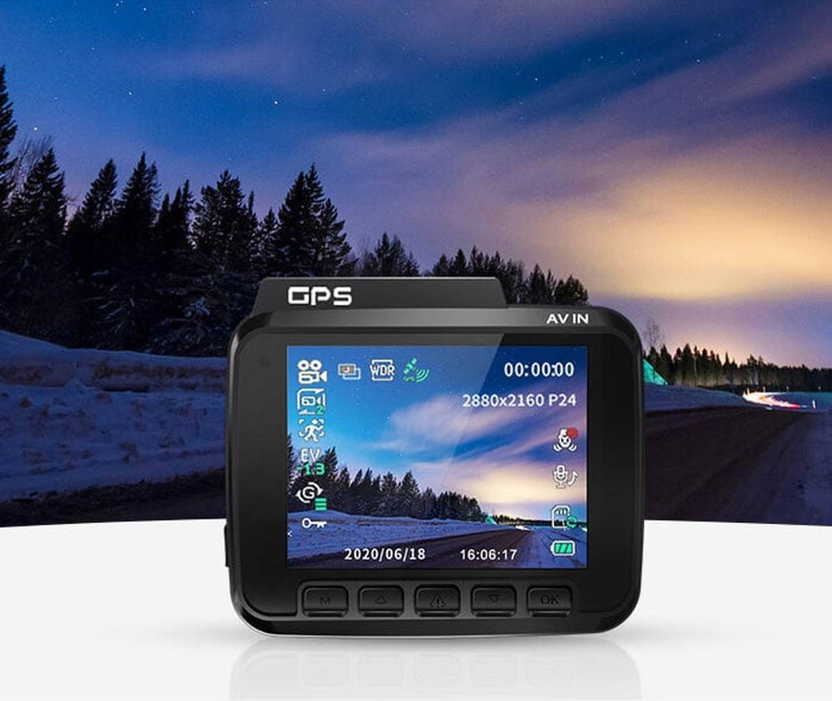 AZDome GS63H 4K 1CH Wifi GPS dashcam