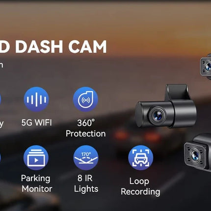 AZDome M350 4CH 2K wifi GPS 64 GB 360 grados — dashcam
