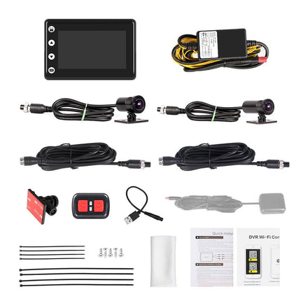 Motocam A2X Wifi 2CH dual Moto dashcam
