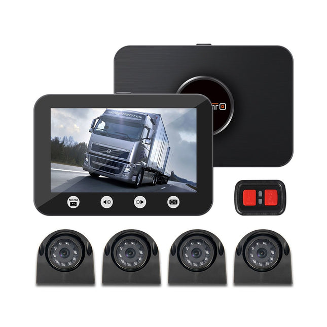 Motocam C4.3 4CH VGA dashcam para camión