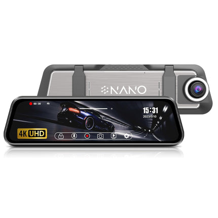 Nanocam T55 4K 2CH Wifi GPS 32gb dashcam retrovisor interior