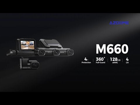 AZDome M660 4CH 128gb 2K Wifi GPS dashcam de 360 grados